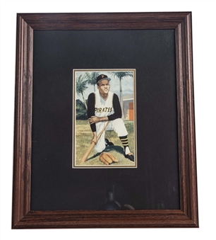 Roberto Clemente Signed Pittsburgh Pirates 5x8 Color Print With "Best Wishes" Inscription Framed Display (JSA)